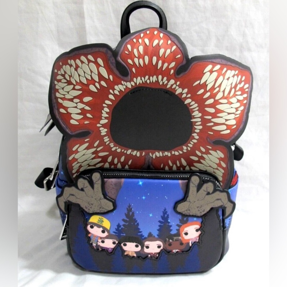 Loungefly Stranger Things Demogorgon Backpack - Red, Blue, Black